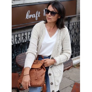 K18 Petit sac à dos cuir pour dames. Cuir italien tressé fait-main vintage | Noir Marron Vert Beige